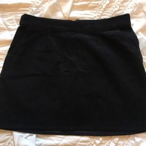Black corduroy skirt